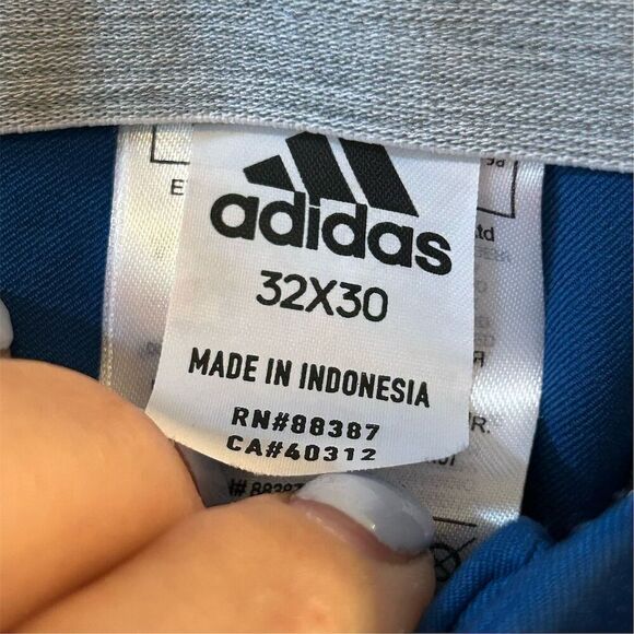 Adidas Men's Blue Pants Size 32 Casual Stretchable 5-Pocket Design - Picture 13 of 14